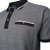 Kam Jeans 5525 Raised Dobby Fabric Polo with Tipping Black - Pólóingek - Galléros Pólók 2XL-8XL - Pólóingek 2XL-8XL
