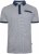 Kam Jeans 5528 AOP Print with Jacquard Collar/Cuffs Polo Navy - Pólóingek - Galléros Pólók 2XL-8XL - Pólóingek 2XL-8XL