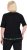 Ulla Popken Classic Fit Half-Sleeve Crew Neck T-shirt With Hem Inscription Black - Mintás pólók nőknek - 