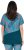 Ulla Popken Quick Drying Geometric Print Short Sleeve Tee Dark Petrol - Mintás pólók nőknek - 