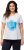 Ulla Popken BISOUS Short Sleeve Graphic Tee Snow White - Mintás pólók nőknek - 