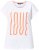 Ulla Popken LOVE Short Sleeve Graphic Tee Snow White - Mintás pólók nőknek - 