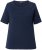 Ulla Popken TRUE Lettering Short Sleeve Tee Navy Blue - Mintás pólók nőknek - 