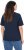 Ulla Popken TRUE Lettering Short Sleeve Tee Navy Blue - Mintás pólók nőknek - 