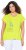 Ulla Popken Half-Sleeve A-line V-Neck Boat Pattern T-Shirt Lime - Mintás pólók nőknek - 