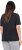 Ulla Popken Easy Short Sleeve Acid Wash Graphic Tee Black - Mintás pólók nőknek - 