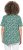 Ulla Popken Floral Pointed Hem Short Sleeve Tee Green - Mintás pólók nőknek - 