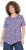 Ulla Popken Floral Pointed Hem Short Sleeve Tee Purple - Mintás pólók nőknek - Mintás pólók nőknek