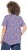Ulla Popken Floral Pointed Hem Short Sleeve Tee Purple - Mintás pólók nőknek - Mintás pólók nőknek