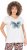 Ulla Popken Free Spirit Butterfly Cap Sleeve Graphic Tee Off-White - Mintás pólók nőknek - 
