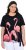 Ulla Popken Flamingo Short Sleeve Graphic Tee Black - Mintás pólók nőknek - 
