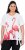 Ulla Popken Flamingo Short Sleeve Graphic Tee Off-White - Mintás pólók nőknek - 