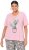 Ulla Popken Cactus Short Sleeve Graphic Tee Pink - Mintás pólók nőknek - 