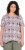 Ulla Popken Half-sleeve A-line V-neck Pointed Hem Animal Pattern T-shirt Pastel Rose - Mintás pólók nőknek - 