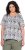 Ulla Popken Half-sleeve A-line V-neck Pointed Hem Animal Pattern T-shirt Moss - Mintás pólók nőknek - 