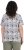 Ulla Popken Half-sleeve A-line V-neck Pointed Hem Animal Pattern T-shirt Moss - Mintás pólók nőknek - 