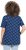 Ulla Popken Tile Print Short Sleeve Pleated Tee Dark Blue - Mintás pólók nőknek - 