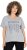 Ulla Popken WONDER Short Sleeve Graphic Tee Light Grey Melange - Mintás pólók nőknek - 