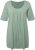 Ulla Popken Essential Front Pleat Tee Light Moss Green - Pólók - 