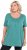 Ulla Popken Essential Front Pleat Tee Green - Pólók - 
