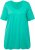 Ulla Popken Essential Front Pleat Tee Turquoise Green - Pólók - 