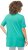 Ulla Popken Essential Front Pleat Tee Turquoise Green - Pólók - 
