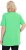 Ulla Popken Essential Front Pleat Tee Mint Green - Pólók - 