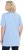 Ulla Popken Essential Front Pleat Tee Light Blue - Pólók - 
