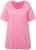 Ulla Popken Essential Front Pleat Tee Light Pink - Pólók - 