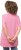 Ulla Popken Essential Front Pleat Tee Light Pink - Pólók - 