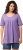 Ulla Popken Essential Front Pleat Tee Pale Lilac - Pólók - 