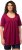 Ulla Popken Essential Front Pleat Tee Magnolia Red - Pólók - 