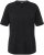 Ulla Popken Piping Accent Functional UVP 50+ Stretch Knit Top Black - Pólók - 