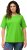 Ulla Popken Piping Accent Functional UVP 50+ Stretch Knit Top Light Green - Pólók - 