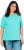 Ulla Popken Piping Accent Functional UVP 50+ Stretch Knit Top Aqua Green - Pólók - 