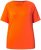 Ulla Popken Piping Accent Functional UVP 50+ Stretch Knit Top Orange Red - Pólók - 