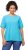 Ulla Popken Piping Accent Functional UVP 50+ Stretch Knit Top Bright Turquoise - Pólók - 