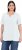 Ulla Popken Essential Notch Neck Stretch Tee Snow White - Pólók - 