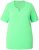 Ulla Popken Essential Notch Neck Stretch Tee Mint Green - Pólók - 