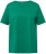 Ulla Popken Essential Notch Neck Stretch Tee Emerald Green - Pólók - 