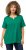 Ulla Popken Essential Notch Neck Stretch Tee Emerald Green - Pólók - 