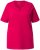 Ulla Popken Essential Notch Neck Stretch Tee Dark Raspberry - Pólók - 