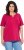 Ulla Popken Essential Notch Neck Stretch Tee Dark Raspberry - Pólók - 