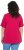 Ulla Popken Essential Notch Neck Stretch Tee Dark Raspberry - Pólók - 