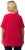 Ulla Popken Essential Notch Neck Stretch Tee Red - Pólók - 