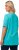 Ulla Popken Essential Notch Neck Stretch Tee Deep Aqua - Pólók - 