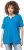 Ulla Popken Essential Notch Neck Stretch Tee Sapphire Blue - Pólók - 