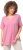 Ulla Popken Essential Notch Neck Stretch Tee Light Pink - Pólók - 