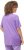 Ulla Popken Essential Notch Neck Stretch Tee Pale Lilac - Pólók - 