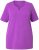 Ulla Popken Essential Notch Neck Stretch Tee Purple - Pólók - 